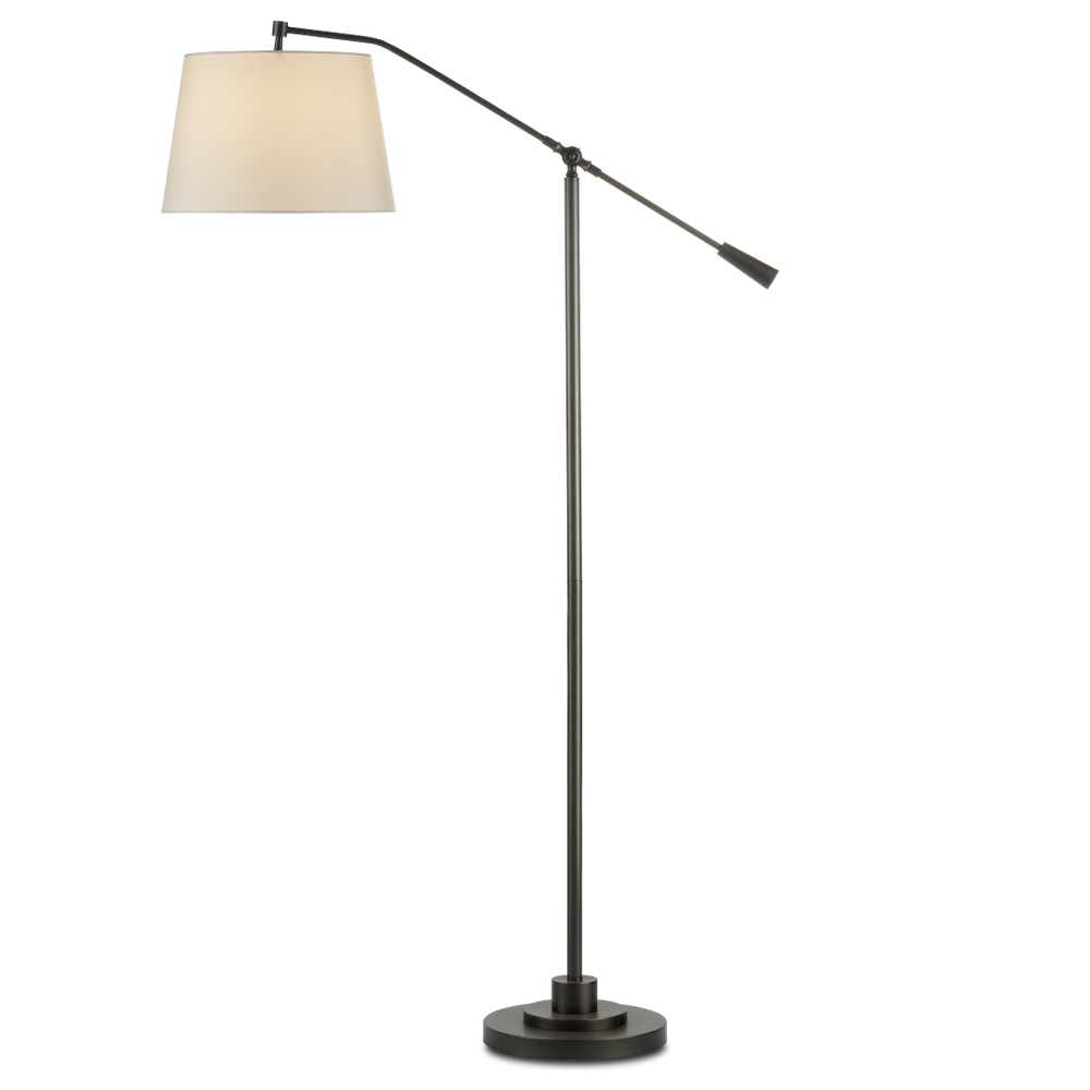 Maxstoke Adjustable Bronze Floor Lamp - Elegant Americana Design for Modern and Traditional Spaces