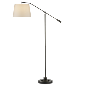 Maxstoke Adjustable Bronze Floor Lamp - Elegant Americana Design for Modern and Traditional Spaces