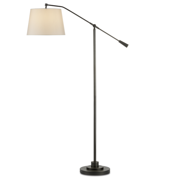 Maxstoke Adjustable Bronze Floor Lamp - Elegant Americana Design for Modern and Traditional Spaces