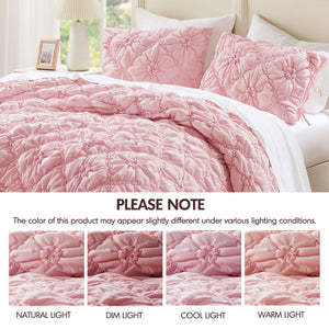 English Elm 3PCS King Comforter Set with Plush Microfiber Fill, Oversized 102"x88" Comforter and Shams Pink 16.93 L x 12.99 W x 7.87 H B035P366524