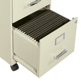 OSP Home Furnishings Metal File Cabinet Tan
