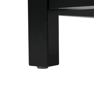 English Elm 20.28'' 20.28" Modern Bathroom Vanity with Ceramic Sink, Solid Wood Frame, Soft-Close Drawer & Cabinet - Space-Saving Design Black N729P277755B