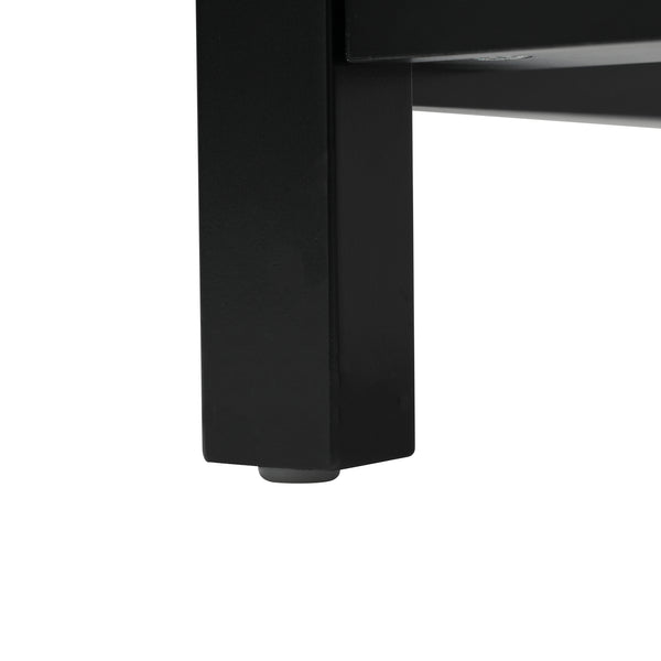 English Elm 20.28'' 20.28" Modern Bathroom Vanity with Ceramic Sink, Solid Wood Frame, Soft-Close Drawer & Cabinet - Space-Saving Design Black N729P277755B
