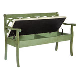 OSP Home Furnishings Coventry Storage Bench Sage