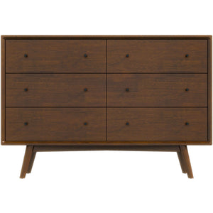 English Elm Caroline Solid Wood Dresser with Tapered Legs for a Mid Century Modern Bedroom B183P201692