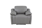 Alpine Leather P/P Recliner Smo