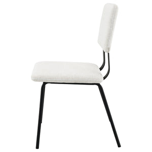 English Elm Darby Pu Leather Dining Side Chairs Set of 2 with Chrome Frame Modern Kitchen B062P440462