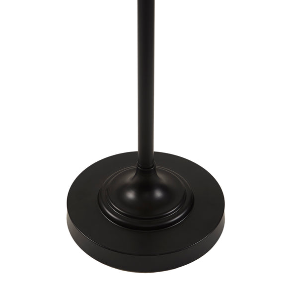 English Elm Textured Ribbed Ceramic Floor Lamp Fluted Fabric Dome Shade Warm Ambient Living Room B035P496602