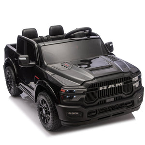 English Elm 24v Licensed Dodge Ram 2500 Kids Ride on Truck with Remote and 4-wheel Suspension W1578P305880