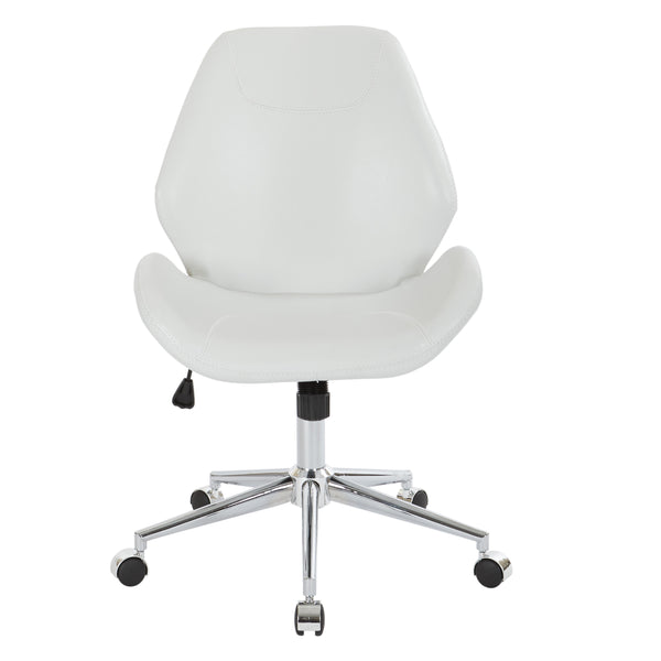 OSP Home Furnishings Chatsworth Office Chair White
