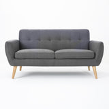 Christopher Knight Home® - Noble House - Josephine Mid-Century Modern Tufted Fabric Upholstered Sofa