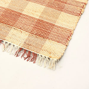 English Elm Area Rug, Handwoven Jute & Cotton, Durable Dark Brown Plaid, Eco-Friendly, 8X10 Ft For Any Room B346P321268