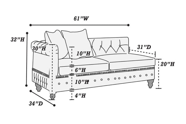 English Elm Dark Coffee Modular 4-Piece Leatherette Sectional Set With Reversible Loveseats & Tufted Ottoman B011S01327