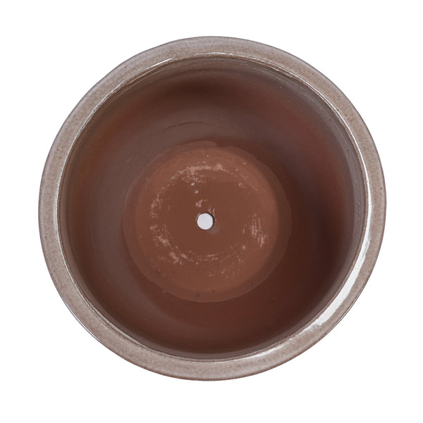 English Elm 3 Pieces Ceramic Flowerpot Set - Antique Yellow Planters For Indoor & Outdoor Garden Styling Decor W3273P321486