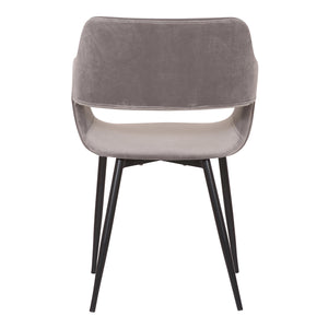 English Elm Ariana Mid-century Upholstered Accent Chair with Open Back for Dining or Bedroom B2736P464869