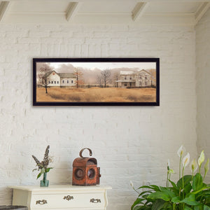 English Elm "peaceful Homestead" Billy Jacobs Framed Canvas Art Rustic Farmhouse Wall Decor B06788865