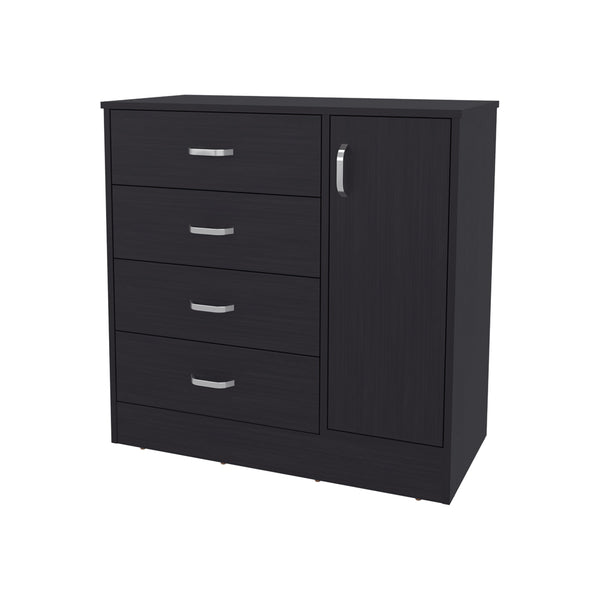 English Elm FM Tolleson 3-Door Tall Wardrobe Cabinet with Full-Length Rod, 4 Shelves, Scratch-Resistant Finish Wenge 36.61 L x 24.8 W x 7.09 H B128P361095