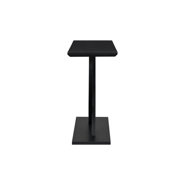 English Elm Mirod 57 Inch Acacia Veneer Console Table with Cross Leg Base for Entryway Black N760P214643B