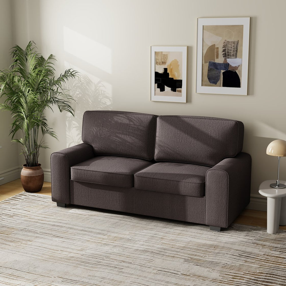 English Elm 69.6" Chenille Upholstered Loveseat with Spring Cushions and Metal Frame for Modern Spaces Grey W3568P431423