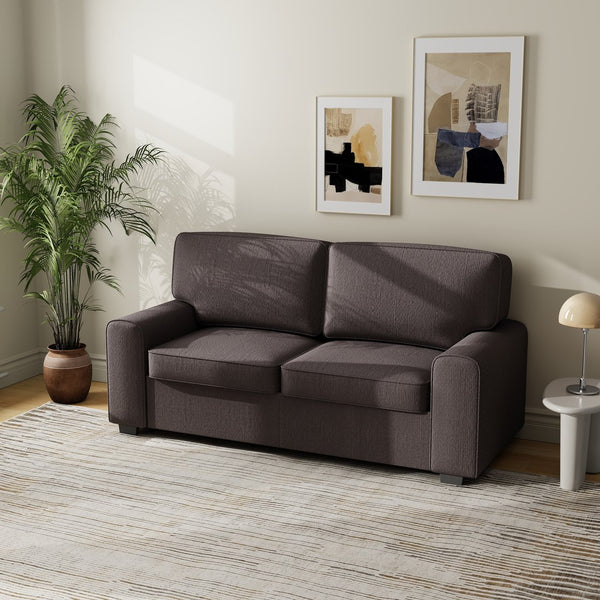 English Elm 69.6" Chenille Upholstered Loveseat with Spring Cushions and Metal Frame for Modern Spaces Grey W3568P431423