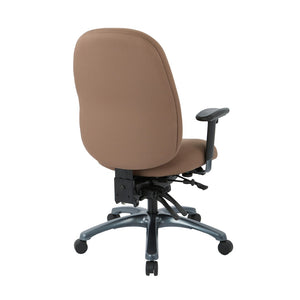OSP Home Furnishings Multi-function Ergonomic Office Chair with Lumbar Support and Titanium Base High 8511-232