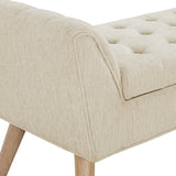 OSP Home Furnishings Castile Storage Bench Linen/Natural