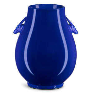 Deer Ears Vase - Exquisite Handcrafted Porcelain in Rare Blue, Perfect for Elegant Home Decor Accents