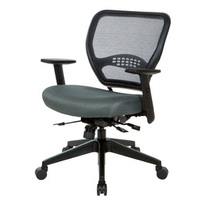 OSP Home Furnishings Air Grid Ergonomic Office Chair with Breathable Mesh Back Lumbar Support and Synchro Tilt Grey 5500SL-2M