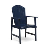 Christopher Knight Home® Noble House Outdoor Weather Resistant Acacia Wood Adirondack Dining Chairs (Set Of 2), Blue Navy Finish