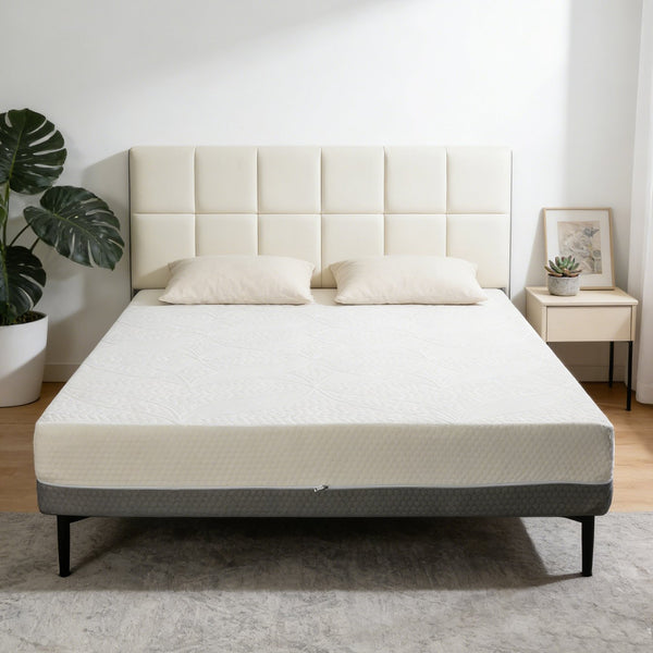 English Elm 10-inch Full Foam Mattress Japan Made Gel Cooling 7-zone Support Adjustable Base Ready W5081P394316