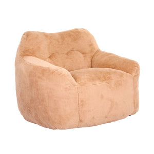 English Elm Bean Bag Chair - Luxe Faux Fur Sofa With Armrests, High-Density Foam For Comfy Relaxation Anywhere! W2200P313803