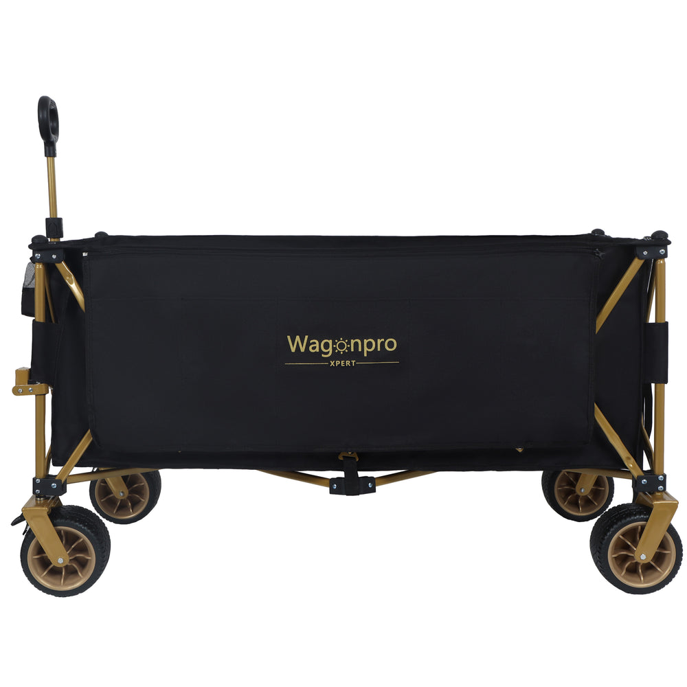 English Elm 51-inch Heavy Duty Steel Folding Utility Wagon with All-terrain Wheels and 480lb Capacity W2932P331764