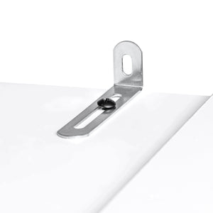 English Elm K&K 71" Tall Farmhouse Pantry Cabinet with Groove Edges, 3 Pull-Out Organizers, 6 Door Shelves White N707P256507W