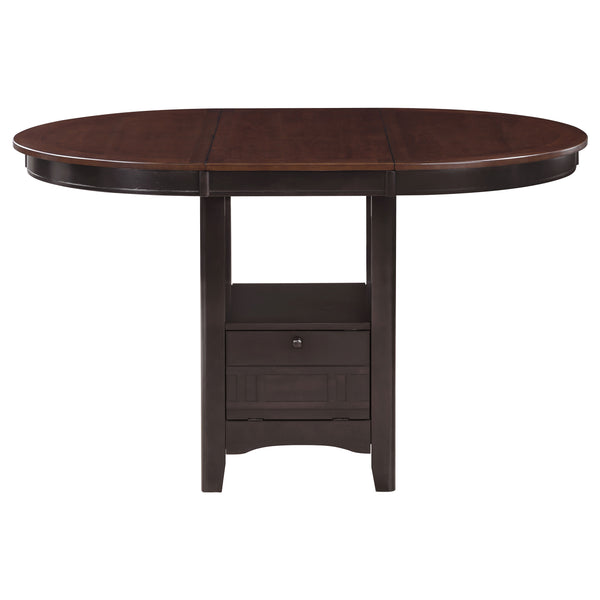 English Elm Hester Chestnut Extension Counter Dining Table – Warm Medium-Brown Cherry Veneer, Versatile Expandable Seating (Seats Extra Guests with Sturdy Elegant Base) B062P331045