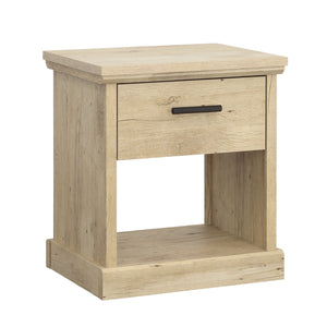 English Elm Night Stand - Compact Brown Storage Solution With Modern Minimalist Design For Small Spaces B356P402758