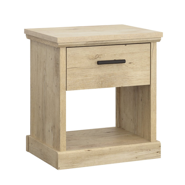 English Elm Night Stand - Compact Brown Storage Solution With Modern Minimalist Design For Small Spaces B356P402758