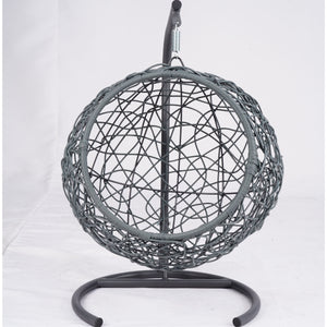 English Elm Cat Swing Bed With Stand & Removable Cushion - Stylish Egg Chair For Cozy Naps & Playtime Fun! W2500P283880