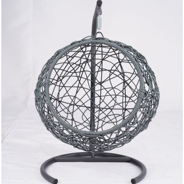 English Elm Cat Swing Bed With Stand & Removable Cushion - Stylish Egg Chair For Cozy Naps & Playtime Fun! W2500P283880