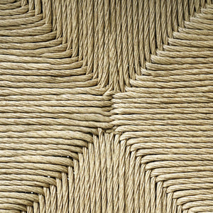 English Elm Durable Outdoor Dining Chairs Acacia Wood Handwoven Wicker Patio Set of Two Teak N770P345267T