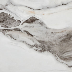 English Elm Panda Faux Marble Black and White Dining Table – Solid Wood + MDF, Trestle Base, Seats 6, Sturdy B201P359605