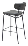 Charon Barstool - Set of 2 Vintage Black 110261 Zuo Modern