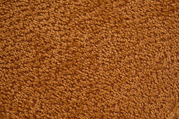 English Elm LY-024OR Plush 4-Seater Compression Sofa in Orange Crochet Yarn Fabric with 4 Pillows, Deep Seat Comfort W2231S00016