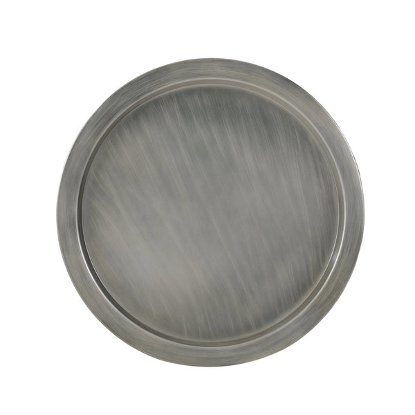 English Elm Christopher Knight Home® - METAL Hourglass Coffee Table with Brushed Antique Brown Finish, Hammered Iron Texture, Durable Edge Trim Antique Silver 72227.00