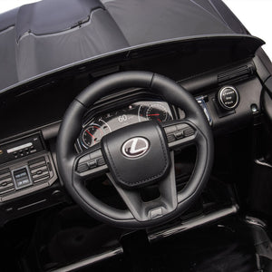 English Elm Licensed Lexus Lx600 24v Two Seater Kids Ride on Suv with Remote and Suspension Black W1578P339061