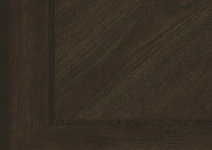English Elm Traditional Oak Walnut Veneer Extendable Dining Set with Nailhead Upholstered Seating B011S00921