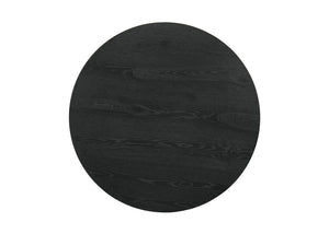 English Elm Jacopo Round Pedestal Dining Table Ebony Veneer Top Seats Four Counter Height B2749S00254