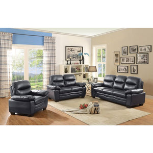 English Elm Marta Black G677-S Sofa – Glove Soft PU, Pocket Coil Support, Removable Backs, Durable 35x78x33" B078108387