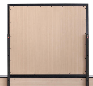 English Elm Glasgow Contemporary Dresser Mirror with Low-Distortion Glass and Sleek Frame for Modern Bedrooms Black 39 L x 42 W x 3 H B078P349545