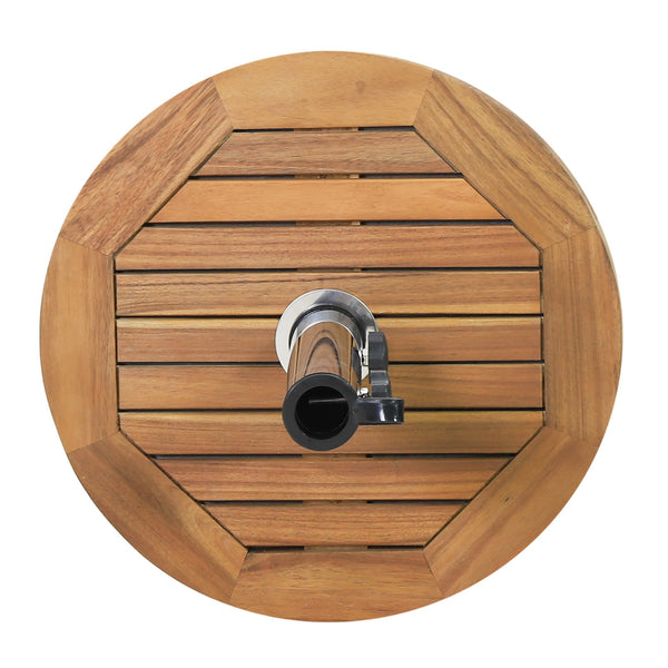 English Elm Christopher Knight Home® - RALPH Teak Round Umbrella Base with Stainless Steel Tube & Concrete Core, 30 lb, Fits 1.57–1.77" 70857.00