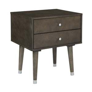 OSP Home Furnishings Cupertino Side Table Grey